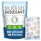 LotFancy Silica Gel Beutel 50 g, 15 Stück Silicagel Trockenmittel Regenerierbar mit Indikator zur Aufbewahrung von Elektronik, Lebensmittel, Filament