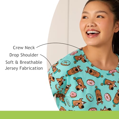 Image of Richard Leeds International Womens 2 Piece Pajama Set - Disney | Hello Kitty | Snoopy - Short Sleeve Top & Shorts Lounge Sets