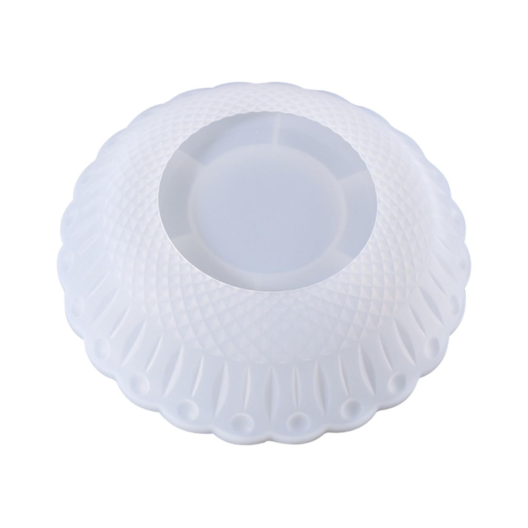 Moule à résine en silicone blanc de coulée époxy durable pour plateau d'art