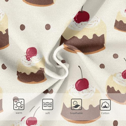 Wusikd Small Cakes Girls' Underwear Cotton Cherry Girls Briefs Soft Toddler Underwear 2T3