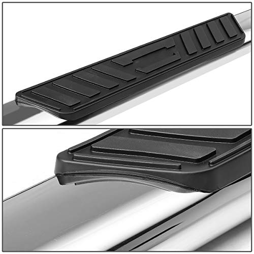 5 Inches Curved Side Step Nerf Bar Running Board Compatible With Ford F-250 350 450 550 Super Duty Extended Cab 99-16, Stainless Steel, Polished Chrome #TOP1