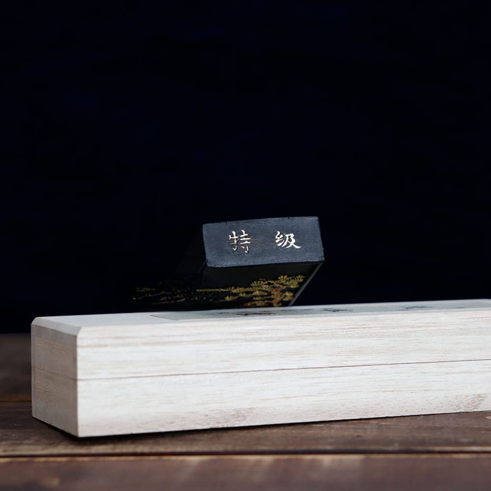 Bastoncino Di Inchiostro Nero - Fuliggine Di Pino E Borneolo, 8.7x2.3x1.3cm, Per Calligrafia E Pittura - Foto 2