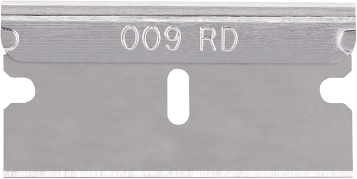 Pacific Handy Cutter Stainless Steel Replaceable Blades for Box Cutters, Standard Single-Edged Industrial Razor Blades, Ultra Sharp, Single Edge, Box Of 100, RB009 New B15101-9