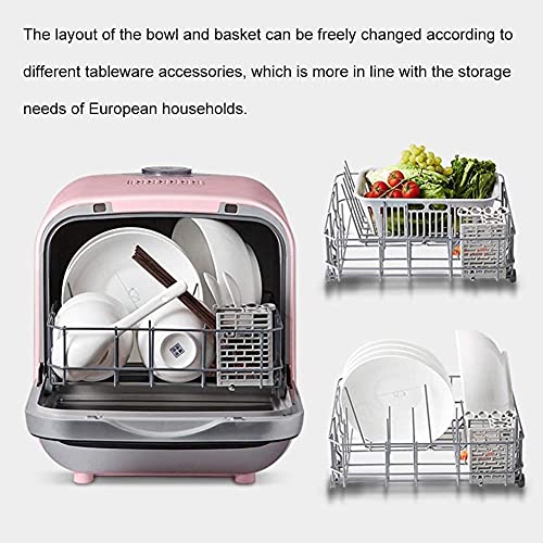 Lave-vaisselle compact de table Home Essentials avec 4 programmes et mini design 5L - 5