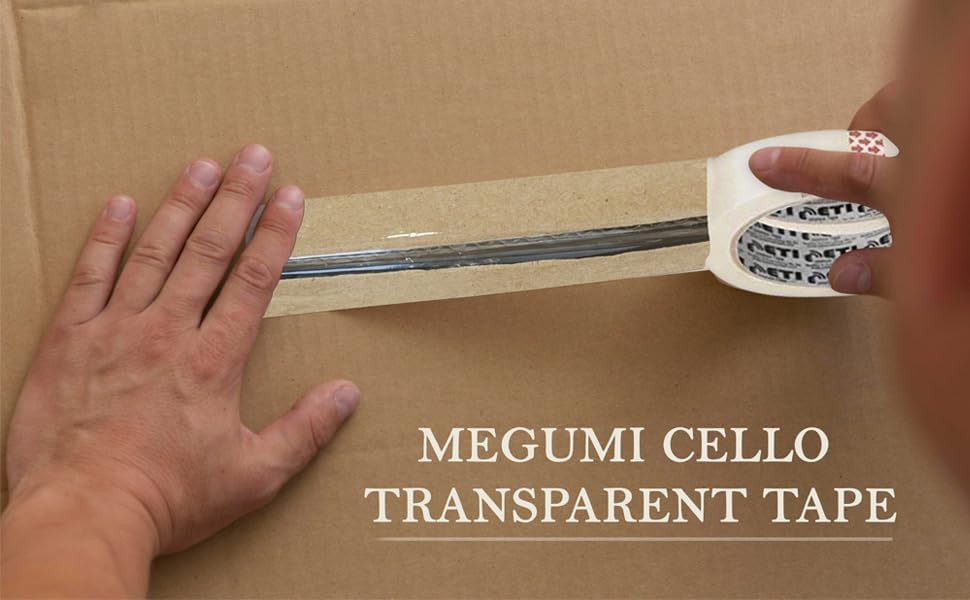 Image of Wonder Transparent Cello 42micron Tape 3inch 65m (Count of 4)(Pack of 6)