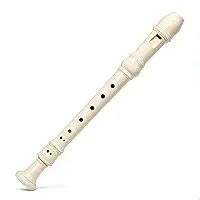 Flauta Doce Soprano Germanica Kit Completo Com Capa Manual de Iniciantes e Haste de Limpeza
