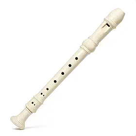 Flauta Doce Soprano Germanica Kit Completo Com Capa Manual de Iniciantes e Haste de Limpeza