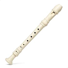 Flauta Doce Soprano Germanica Kit Completo Com Capa Manual de Iniciantes e Haste de Limpeza