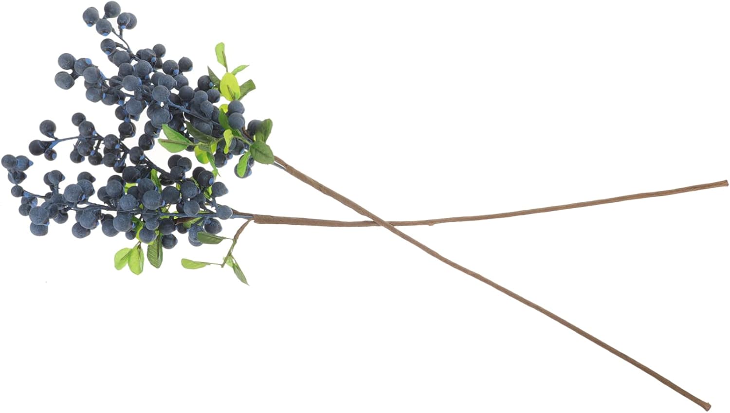4sets Blueberry Fruit Simulation Artificial Stems for Wedding Table Arrangement 2pcs*4