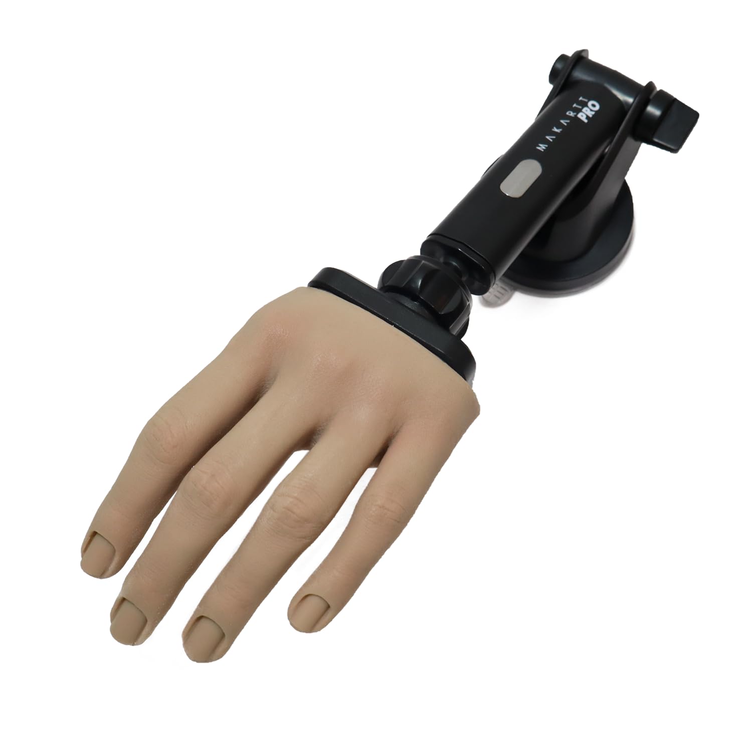 Mano de práctica de uñas de silicona – Color bronceado