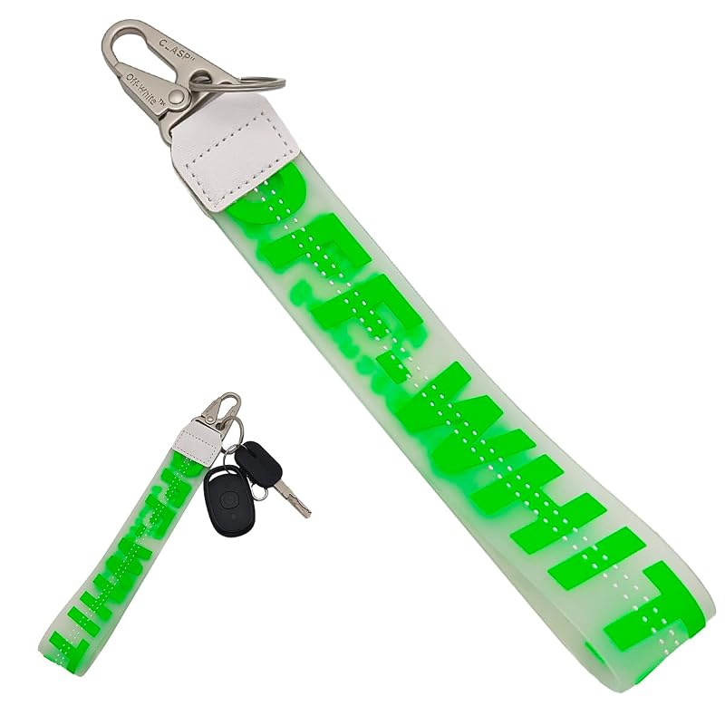 Chaveiro de pulso para carro maxin em PVC verde com argola para chaves, 1 unidade