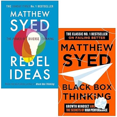 Rebel Ideas The Power of Diverse Thinking and Black Box Thinking 2 Books Collection Set By Matthew Syed