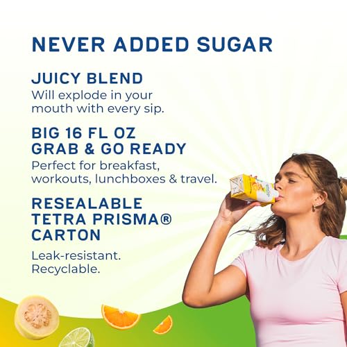 Image of Odwalla Orange, Guava, Ginger Juice - No Added Sugar, No Artificial Flavors or Colors - 16 fl oz (12 Pack)
