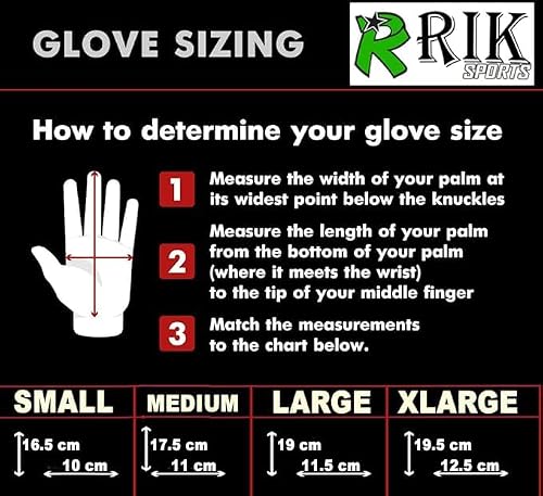 RIK SPORTS Pro- Men Lacrosse Gloves – High - Density Padding, Enhanced Grip, Quick-Drying, Protective fit with an Extended Cuff, Flexible, and Lightweight Design.
