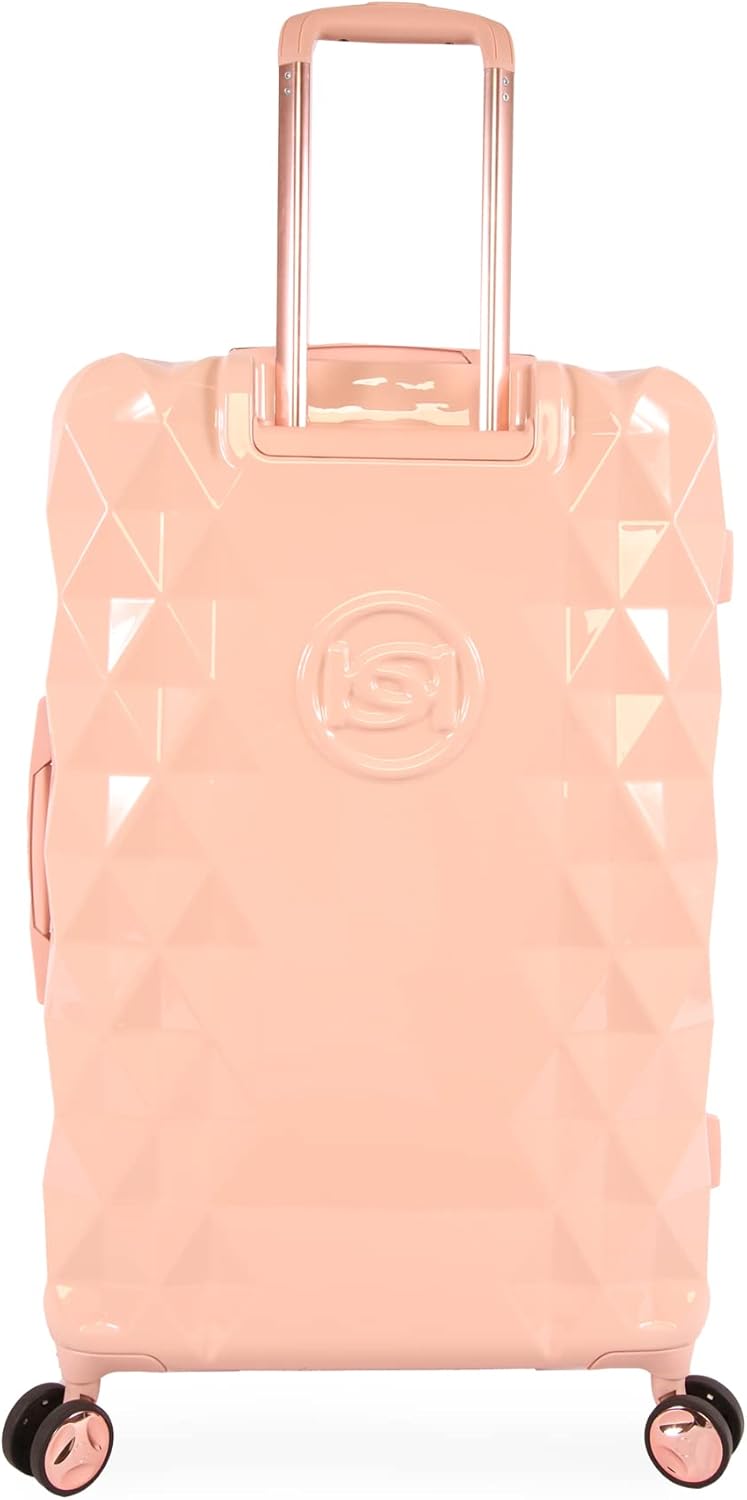 BEBE Women's Luggage Hardside Spinner, Rose Gold, Check-in 29''