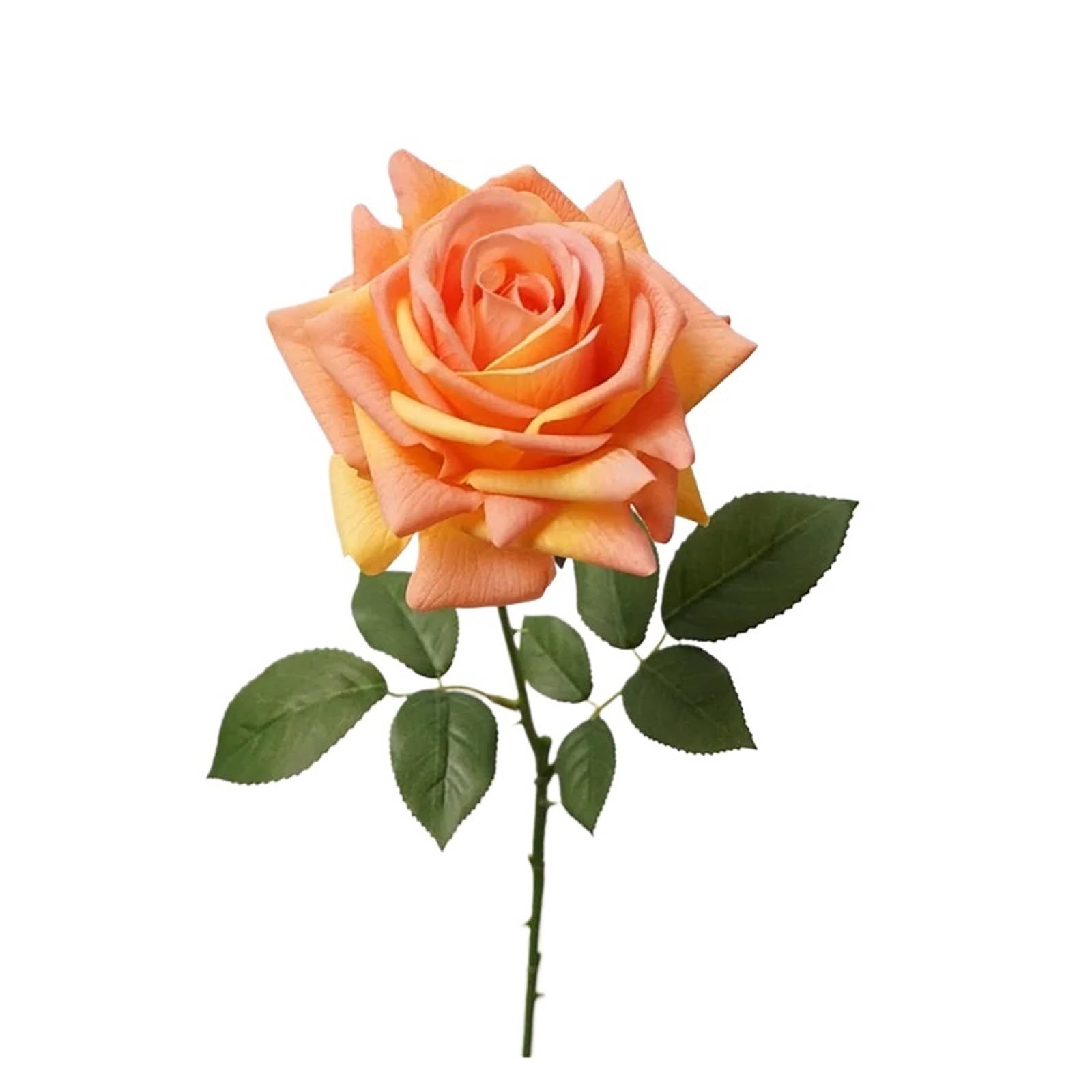Casetlong 5Pcs Artificial Flower Mariage Decor Bouquet Wedding Event Party Arrangement Home Flore(Orange)