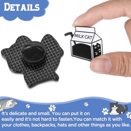 Image of 16 Pieces Cat Enamel Pins Set, Hidden Cartoon Animal Lapel Pins Funny Alloy Cat Clip Decoration Badges for BackPack Clothing Accessories Jewelry Gift