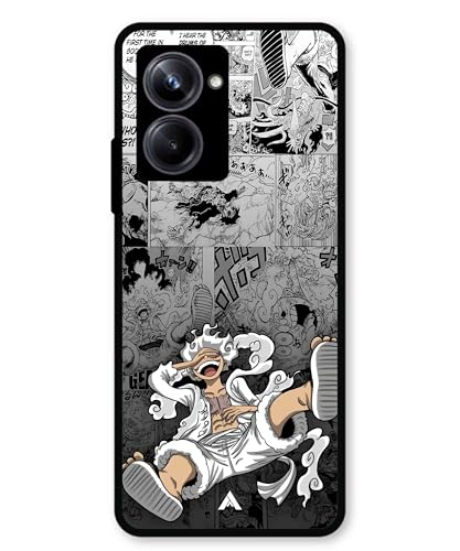 Image of Premium Anime 2 Case for Realme 10 Pro (Glossy Finish) Soft-Touch Metal TPU Back Cover, Shockproof, Designer, Aesthetic Mobile Phone Case