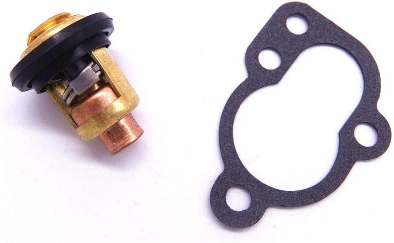 SouthMarine Boat Engine 6E5-12411-00 6E5-12411-01 18-3623 Thermostat and 655-12414-A1 Gasket for Yamaha E25 25B E30H 30G 30H 25hp 30hp 2-Stroke Outboard Motor