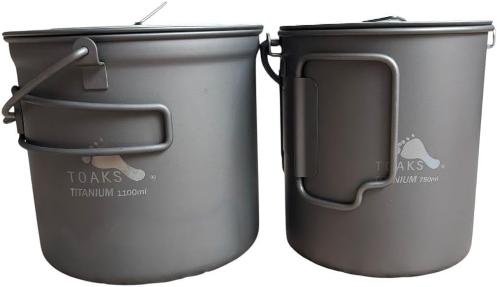 TOAKS トークス チタンクッカーセット 1100ml 750ml 2個セット