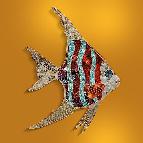 Peintures de groupe de poissons dorés pour mur vide 20cm - 4