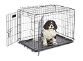 Dog Crate for Indoor and Outdoor,Pet Cage with 2 Doors Dog Kennel Easy Clean Removable Tray Foldable Metal Training Crate(30 INCH)