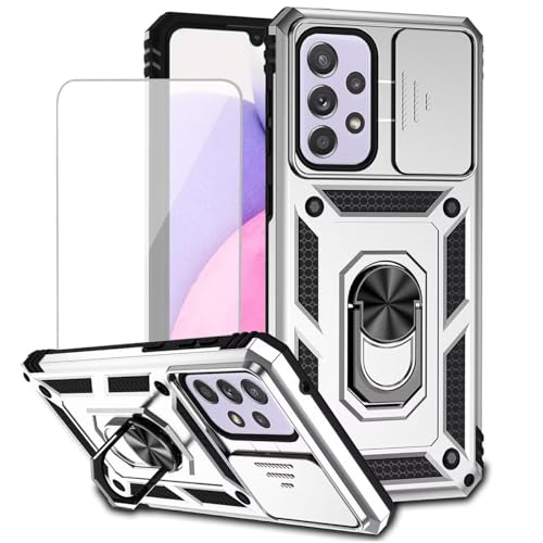 Coque Galaxy A33 5G Samsung avec protège-écran verre trempé et cache caméra SM-A336E