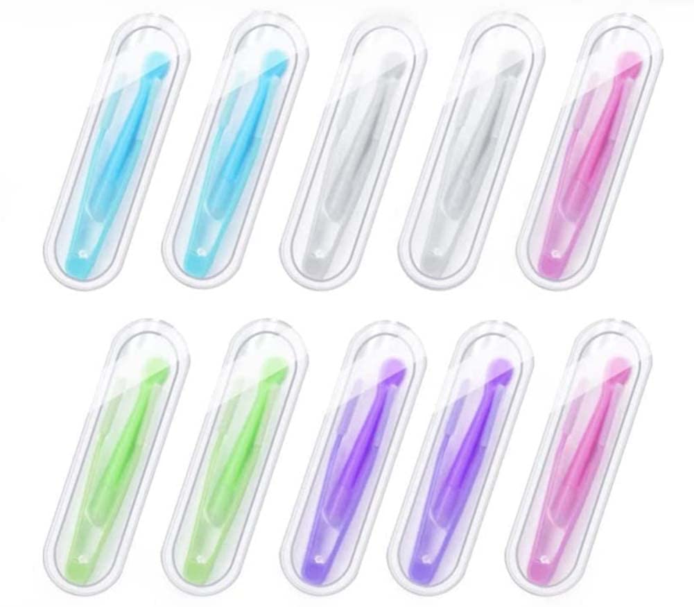 10 Pcs Contact Lense Applicator Contact Lens Tweezers Suction Stick Inserter Remover Contact Lens Handlers Contact Lens Remover Tool Contact Lense Applicator for Travel and Outdoor Activities to Use