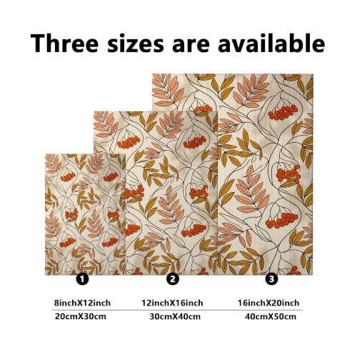 Lienzo de hojas modernas para decorar tu dormitorio con cálidos tonos de otoño 6