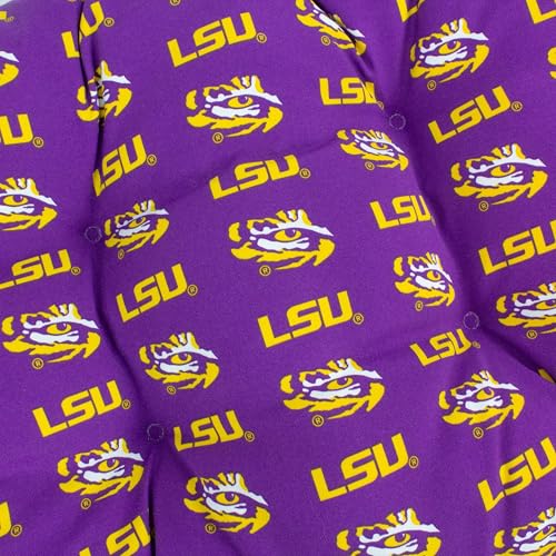 Image of College Covers Everything Comfy LSU Tigers Indoor Outdoor Settee Loveseat Bench Cushions