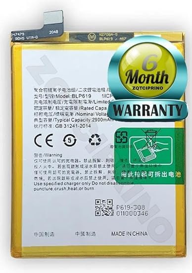 Image of Original BLP619 Battery for Oppo A57, A57T CPH1701 Battery with 6 Month Warranty**** (N20)