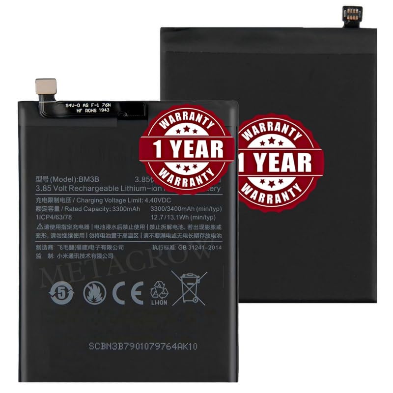Image of Original BM3B Battery Compatible with Mi Mix 2 (MDE5) | Mix 2S (M1803D5XA) - (3400mAh) - 1 Year Warranty BC45