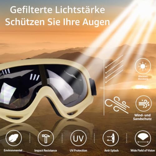 Hodeacc Taktische Maske, Baseballkappen-Set, Verstellbare Halbgesichtsmaske Mit Ohrenschutz, Airsoft-Brille, Augenschutz, Outdoor-Hut für BB/CS-Spiele, 3 Stück