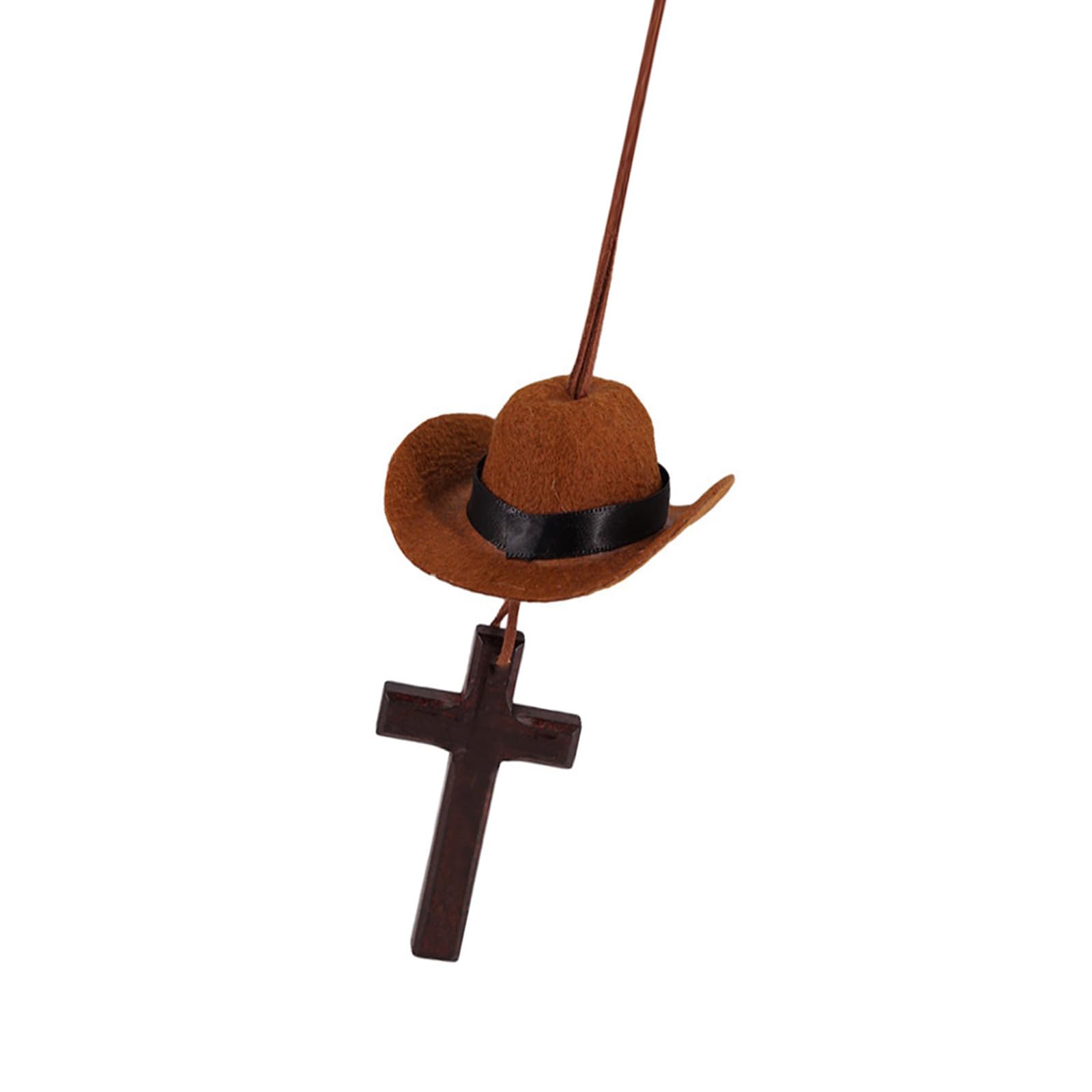 hogtnd Western Crosses, Vehicle Hanging Ornament, Rear View Mirror Charm, Gifts, Car Charm