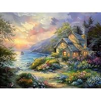 Amazon.co.jp: 32 オリジナル キンケード 灯台 油絵 海、トーマス 嵐を