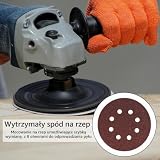 30 szt. papieru ściernego, mocowane na rzep krążki szlifierskie