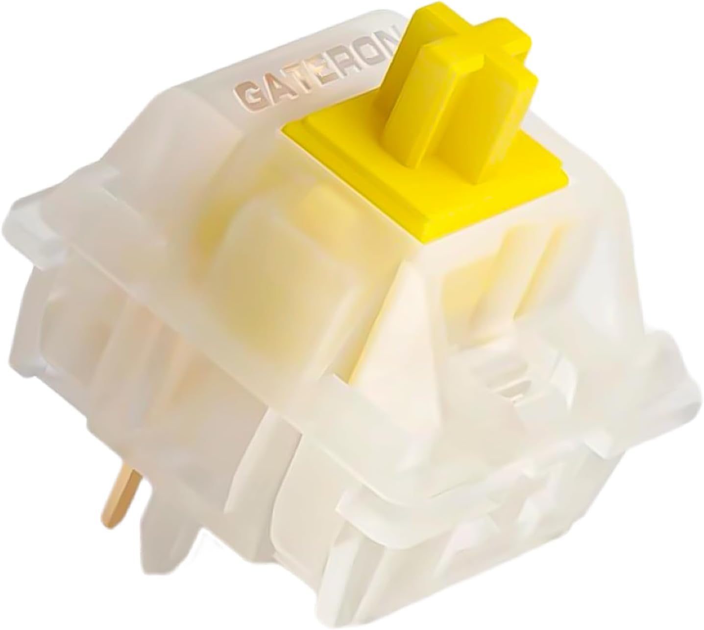 Gateron Milky Yellow Pro V2 Pre-lubed 5-Pin 50gf Linear Switches for MX Mechanical Keyboard Game Keyboard(108PCS, Milky Yellow Pro)