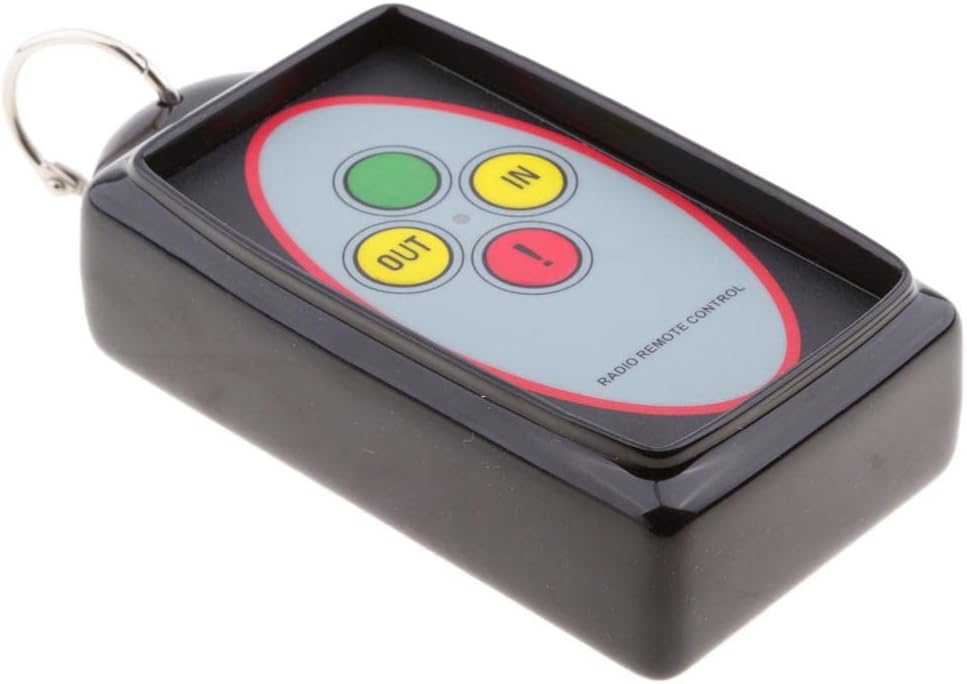 24v Wireless Winch Remote Control Receiver Kit 98ft Range LED Indicator for Car UTV ATV SUV Truck Trailer 12 Volt Universal Power Switch Handset