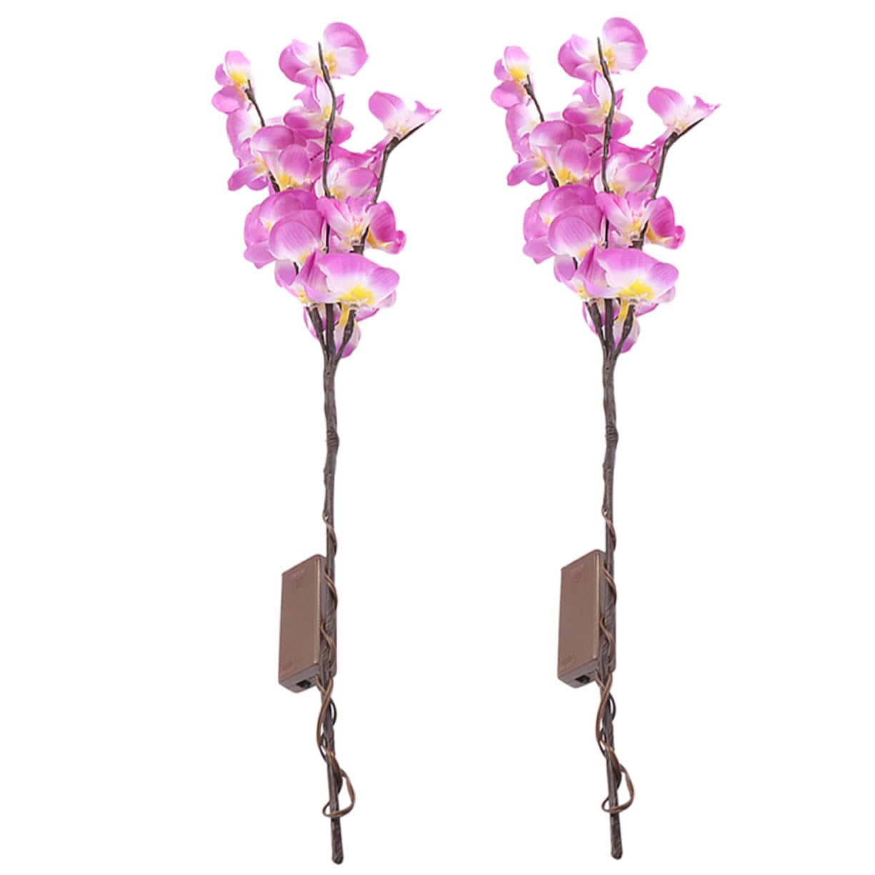 SOLUSTRE 2pcs Led Phalaenopsis Branch Lights Decorative Lights for Home Living Room Bedroom Wedding Valentine Day Christmas and Festivals No Battery Included