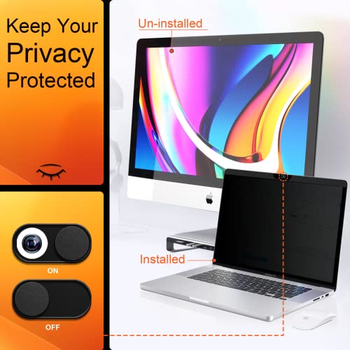 Image of Mamol Magnetic Privacy Screen MacBook Air 13 Inch(2018-2021, M1), Removable Anti Blue Light Glare Filter Screen Protector with Camera Cover for Mac air 13''