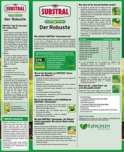 Foto von Substral Rasensamen Der Robuste, 1 kg für 50 m² - Sport- und Spielrasen, Einzigartige Strapazierrasen-Mischung