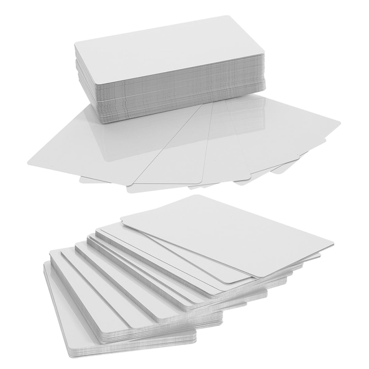 DOITOOL 200 Tarjetas de Visita Metálicas en Aleación Ligera para Sublimación, Impresión Vibrante y Grabado, 0.21mm de Grosor, Ideales para Proyectos DIY y Uso Personal