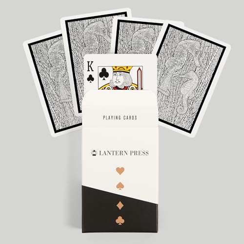 Lantern Press Seahorses, Baraja de 52 Cartas Póker miniatura 6