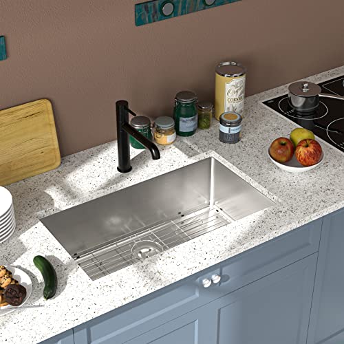 30 Kitchen Sink Undermount - Donsdey 30"×18" Undermount Kitchen Sink Stainless Steel 16 Gauge Under Counter Single Bowl Undermount Sink Basin #TOP2