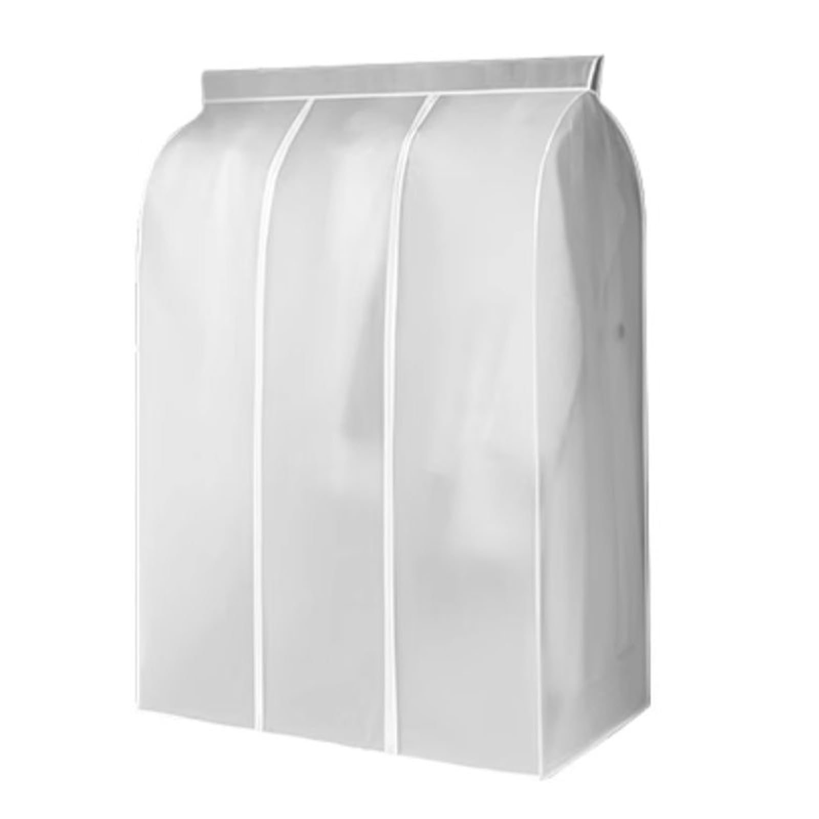 Funda Protectora para Ropa, Bolsas para Colgar Ropa, Grandes Bolsas translúcidas esmeriladas, con Cremallera Completa, para Colgar Camisas, Abrigos, Vestidos y Trajes (120 x 50 x 1