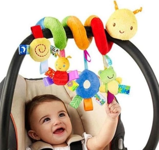 GZYFUVALW Car Seat & Stroller Toy_Infant Toys Baby Sensory Interaction Cartoon Toys with Ringing Bells_Hanging or Wrapping Around The Infant Bed or Strollea