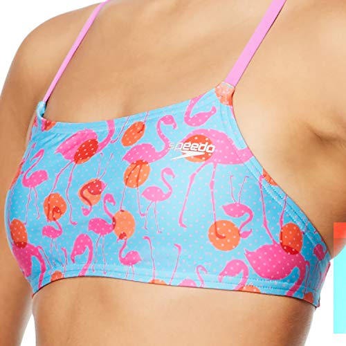 Speedo Women's Swimsuit Top Bikini Endurance Strappy Back Demi2