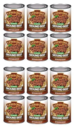 Keystone Meats All Natural Heat and Serve Ground Beef 28
