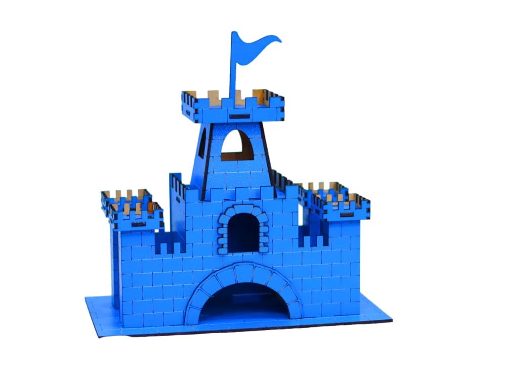 TRENDING HUT 3D Puzzle Home Decor, Construction Toy, Modeling Kit, School Project - Easy to Assemble MDF Toys. (3D Castle, 47, Count)