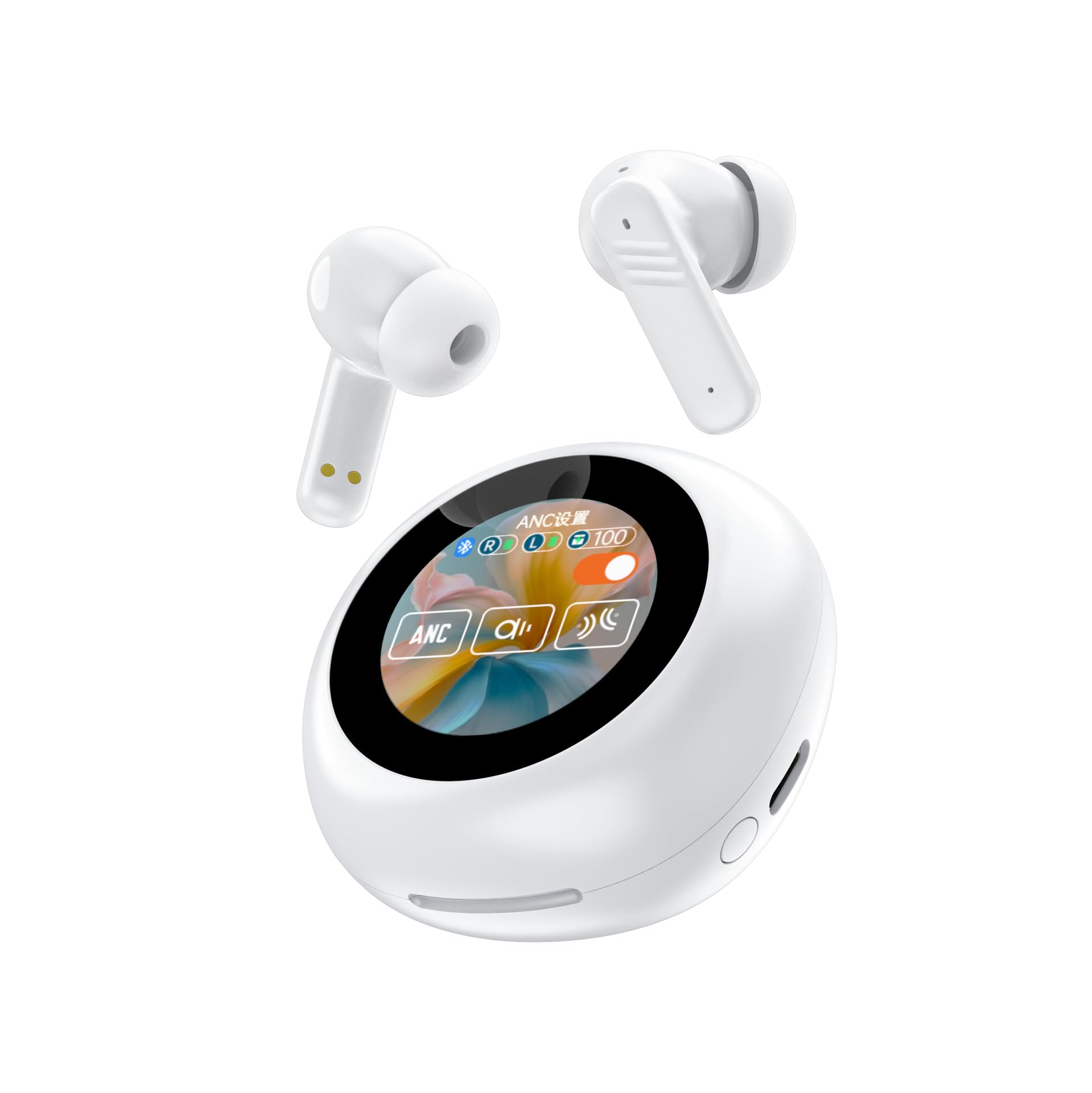 Ear Buds Wireless Bluetooth Earbuds Sports Headphones ANC ENC Noise-Canceling Stereo High Fidelity Sound and Long Battery Life